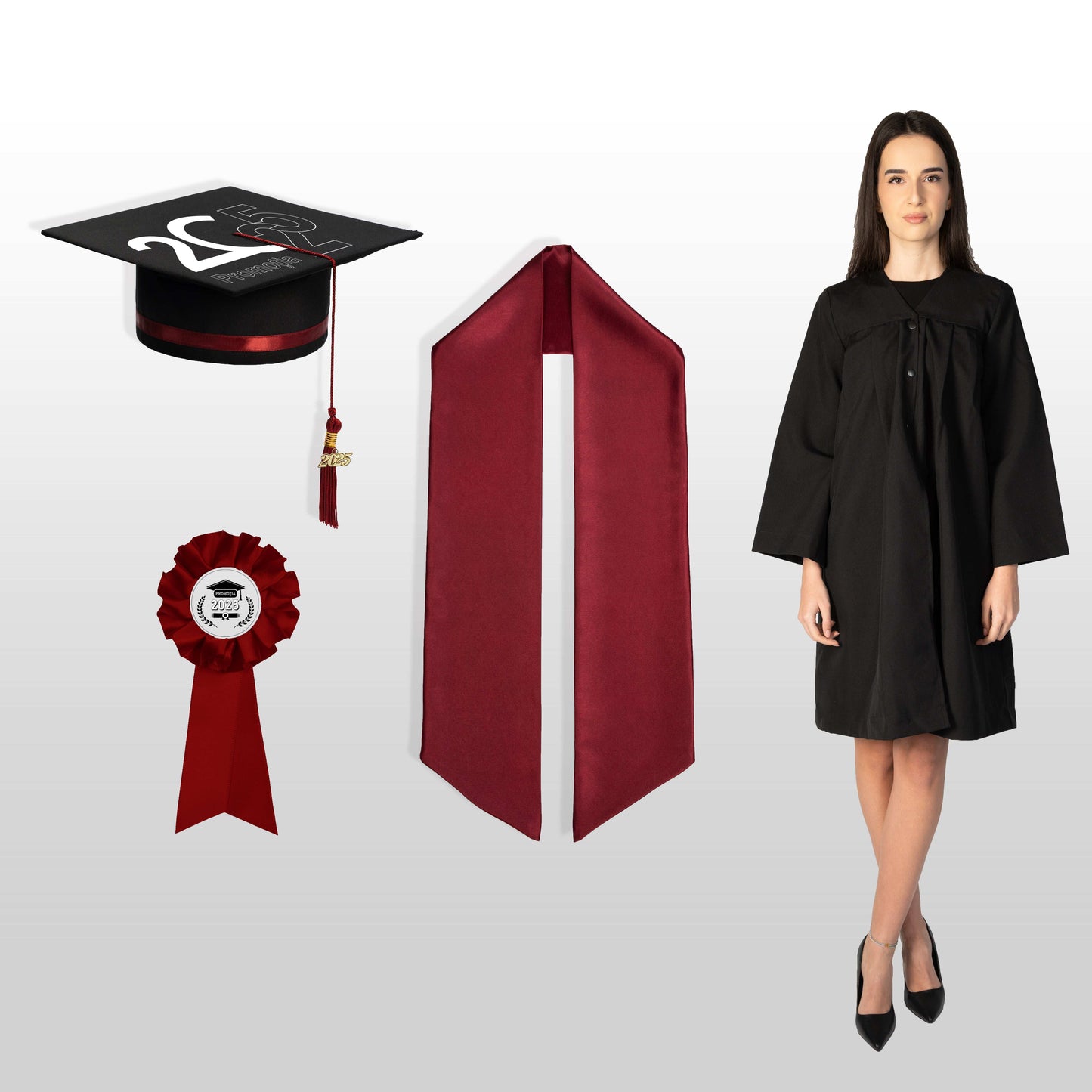 Pachet Robă, Tocă, Eșarfă, Cocardă cu personalizare standard - 2025