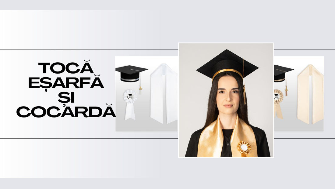 🎓 Toca, eșarfa și cocarda de absolvire – ce culori simbolizează fiecare specializare