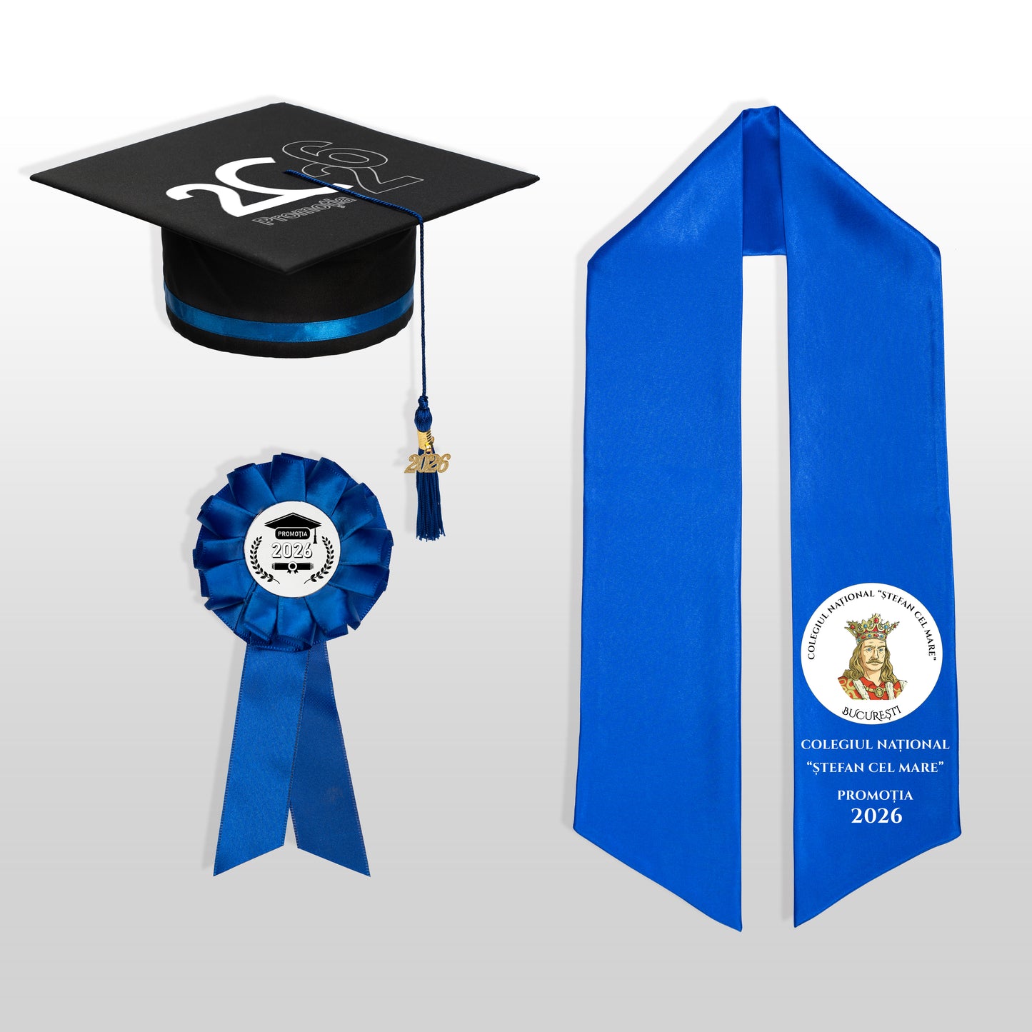 Tocă, Eșarfă și Cocardă - Personalizate Complet