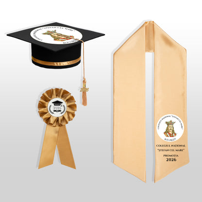 Tocă, Eșarfă și Cocardă - Personalizate Complet