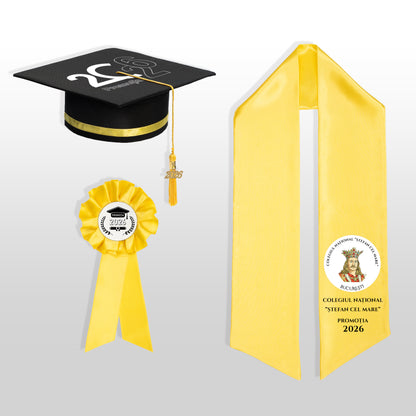 Tocă, Eșarfă și Cocardă - Personalizate Complet