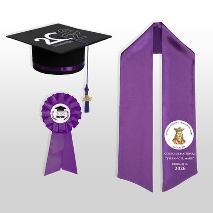 Tocă, Eșarfă și Cocardă - Personalizate Complet