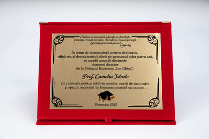 Plachetă onorifică
