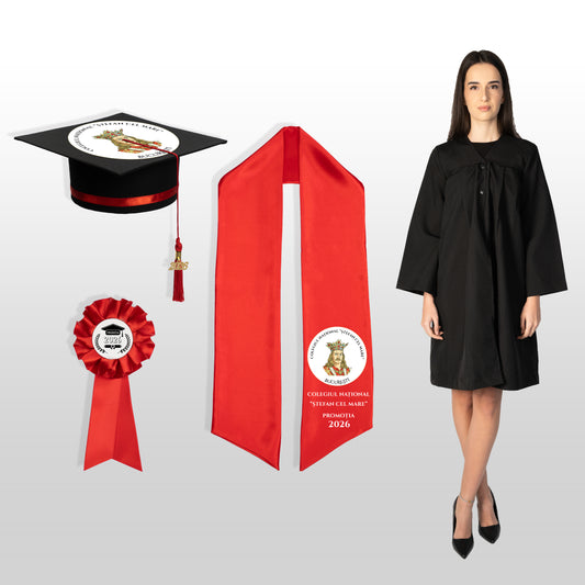 Roba, Tocă, Eșarfă și Cocardă - Personalizate complet