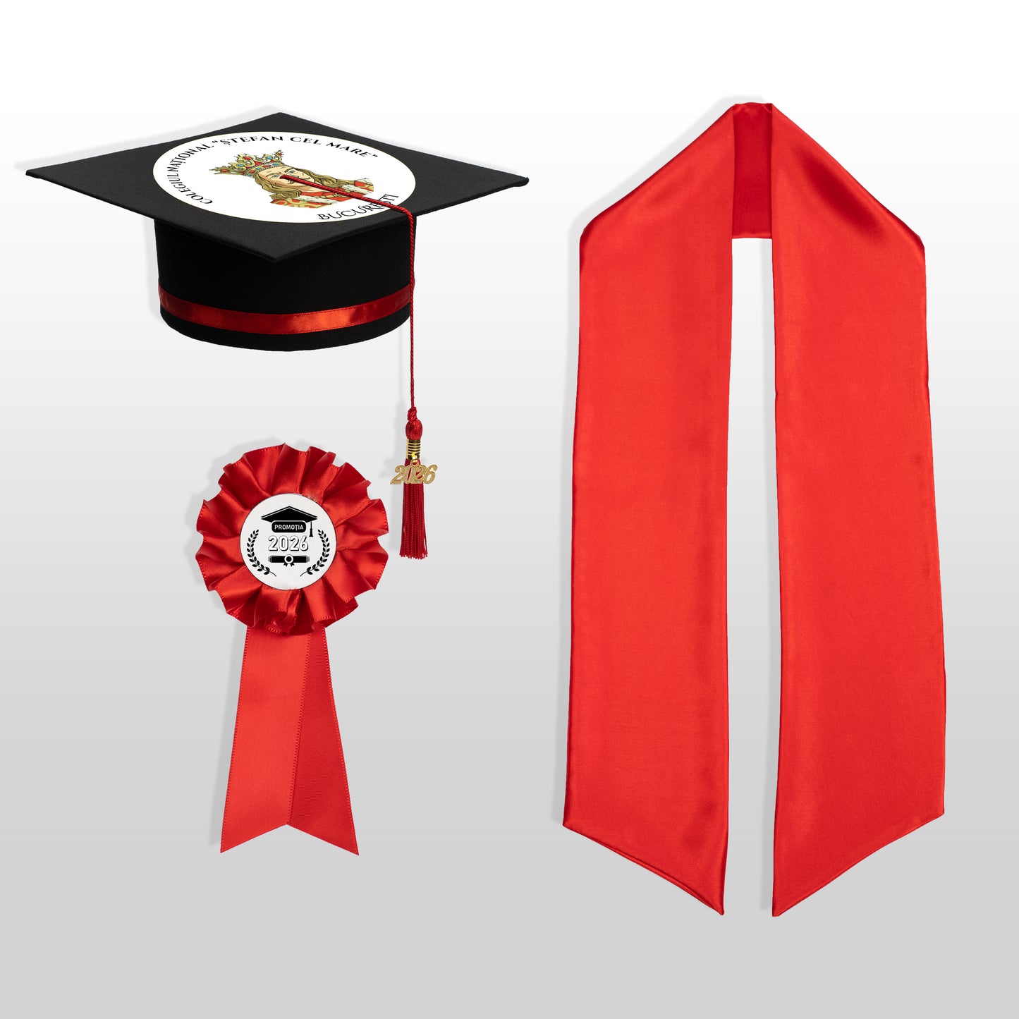 Tocă, Eșarfă și Cocardă - Personalizate Complet