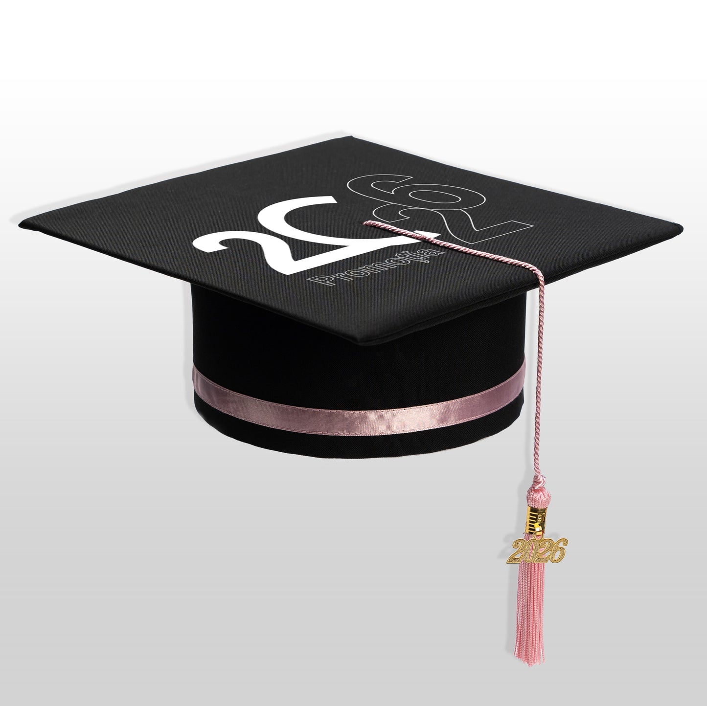 Tocă absolvire roze personalizată