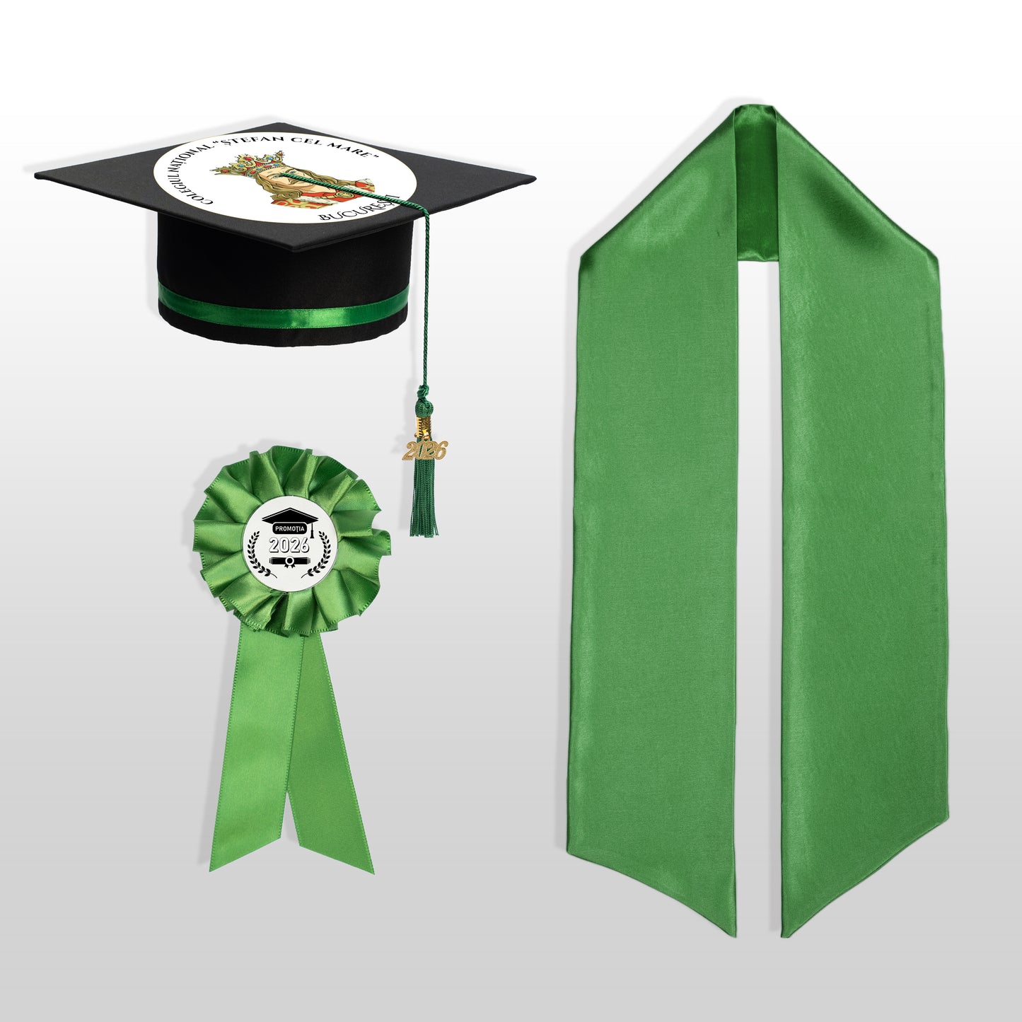 Tocă, Eșarfă și Cocardă - Personalizate Complet