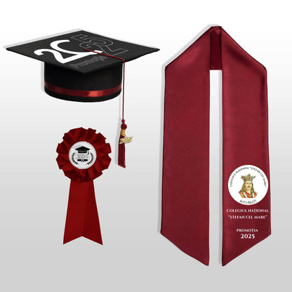 Pachet Tocă, Eșarfă și Cocardă cu personalizare completă