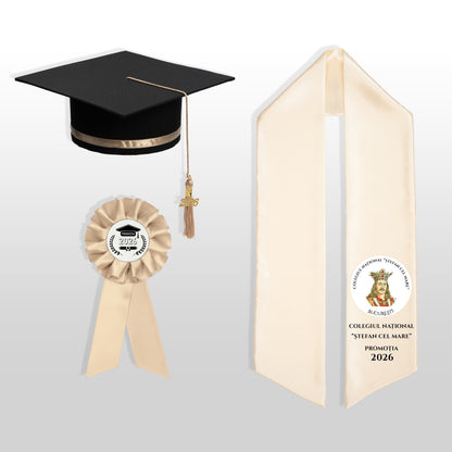 Tocă, Eșarfă și Cocardă - Personalizate Complet